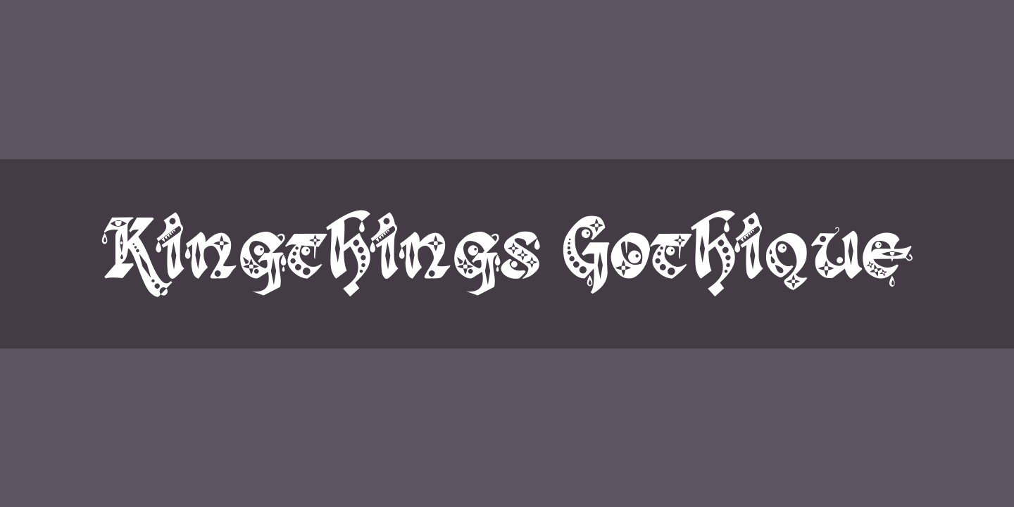 Font Kingthings Gothique